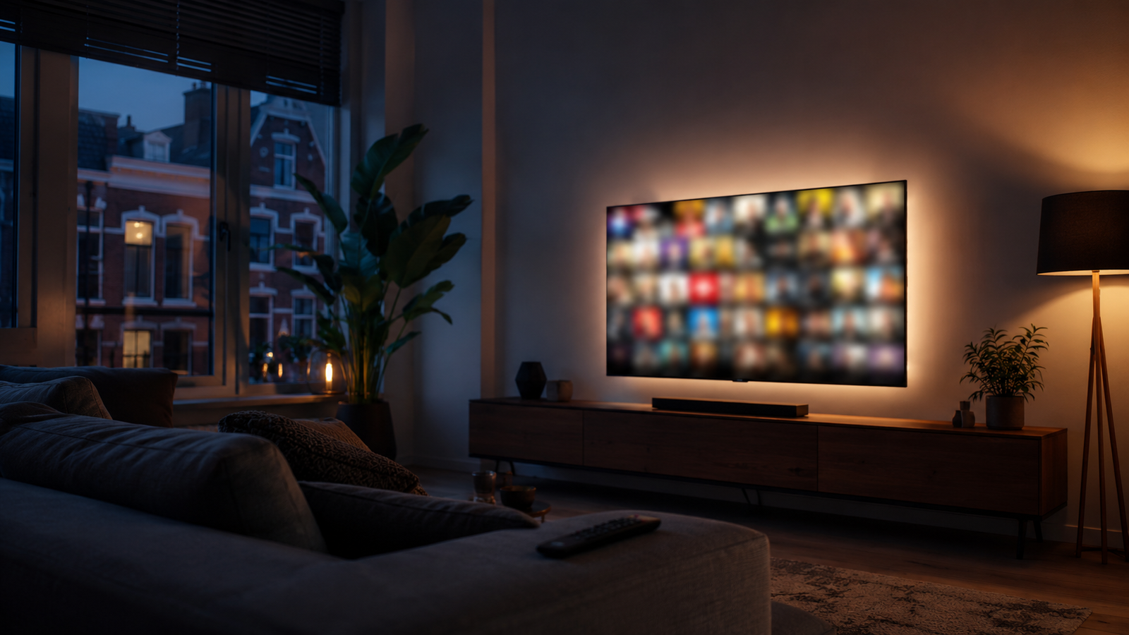 Wat is IPTV uitgelegd op een smart-tv in een Nederlandse woonkamer