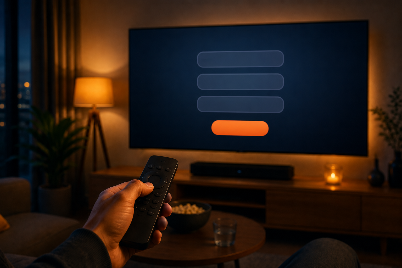 IPTV activeren via een inlogscherm op de smart-tv